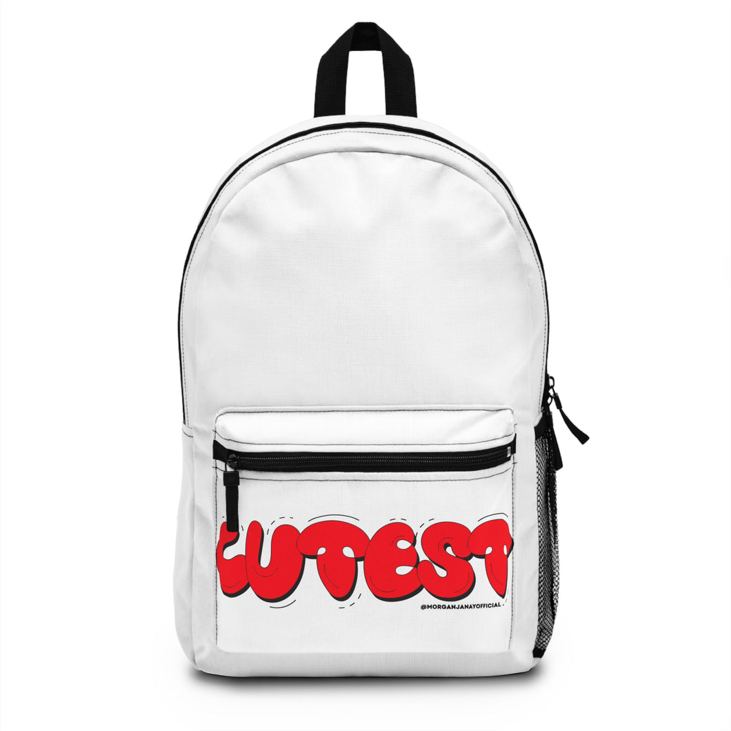 Cutest Backpack Red on White